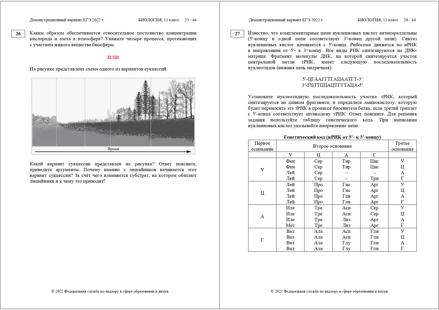 ЕГЭ биология 2022