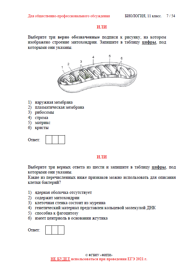 ЕГЭ биология 2022