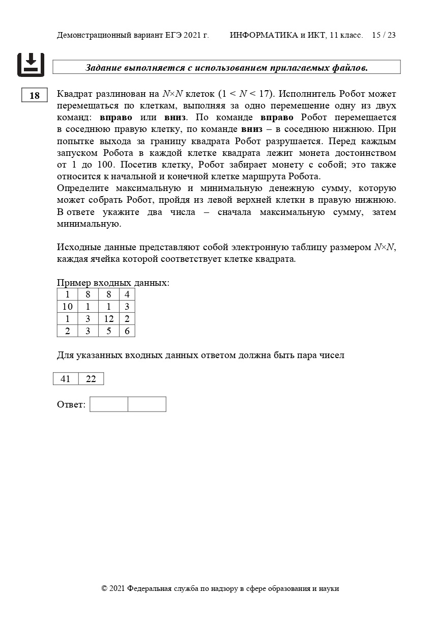 Фипи егэ информатика. Пробник по информатике ЕГЭ 2021. Задания ЕГЭ по информатике 2021. Демонстрационный вариант ЕГЭ 2021 Информатика. ЕГЭ по информатике 2021 задание 1.