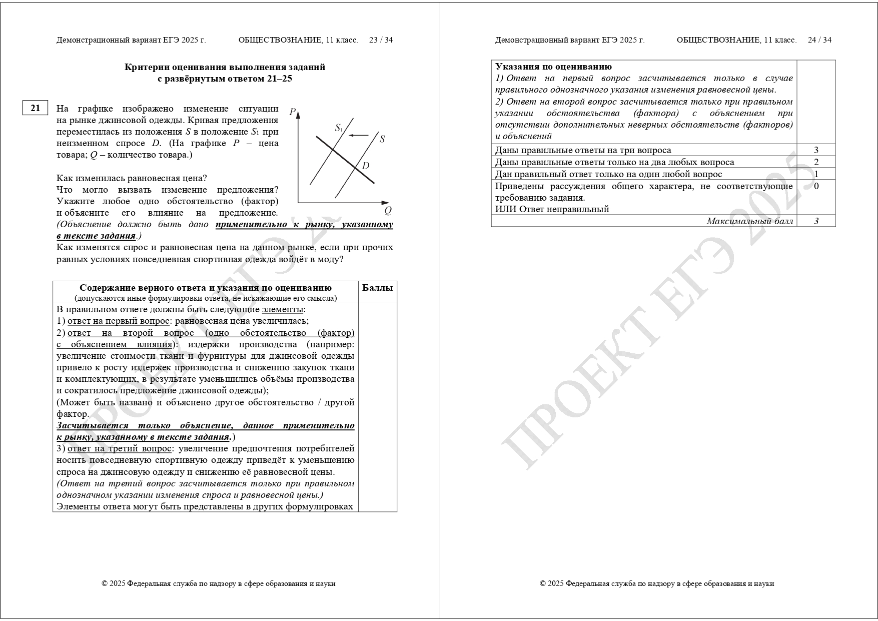 демоверсия ЕГЭ обществознание 2025